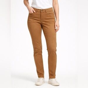 Size 13 Mid Rise Skinny khaki straight leg pant stretch NWOT